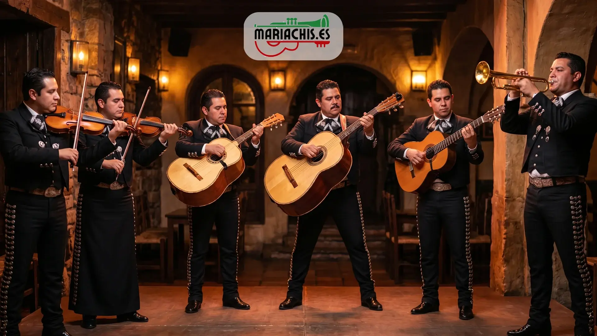 Guitarrón y vihuela del mariachi en primer plano mostrando la base armónica y rítmica del conjunto